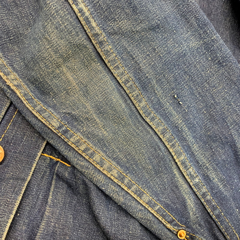 【中古品】【メンズ】 MONTGOMERY WARD モントゴメリー・ワード 月桂樹＆3連スター刻印ボタン 40S 101大戦 1POCKET 1ST DENIM JACKET デニムジャケット アウター 長袖 146-250512-ma-01-izu サイズ：不明 カラー：インディゴ 万代Net店