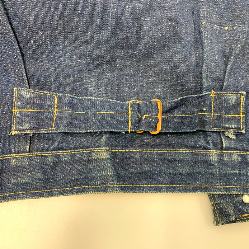 【中古品】【メンズ】 MONTGOMERY WARD モントゴメリー・ワード 月桂樹＆3連スター刻印ボタン 40S 101大戦 1POCKET 1ST DENIM JACKET デニムジャケット アウター 長袖 146-250512-ma-01-izu サイズ：不明 カラー：インディゴ 万代Net店