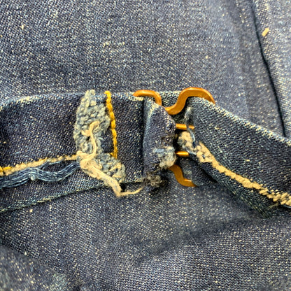 【中古品】【メンズ】 MONTGOMERY WARD モントゴメリー・ワード 月桂樹＆3連スター刻印ボタン 40S 101大戦 1POCKET 1ST DENIM JACKET デニムジャケット アウター 長袖 146-250512-ma-01-izu サイズ：不明 カラー：インディゴ 万代Net店