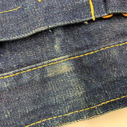 【中古品】【メンズ】 MONTGOMERY WARD モントゴメリー・ワード 月桂樹＆3連スター刻印ボタン 40S 101大戦 1POCKET 1ST DENIM JACKET デニムジャケット アウター 長袖 146-250512-ma-01-izu サイズ：不明 カラー：インディゴ 万代Net店