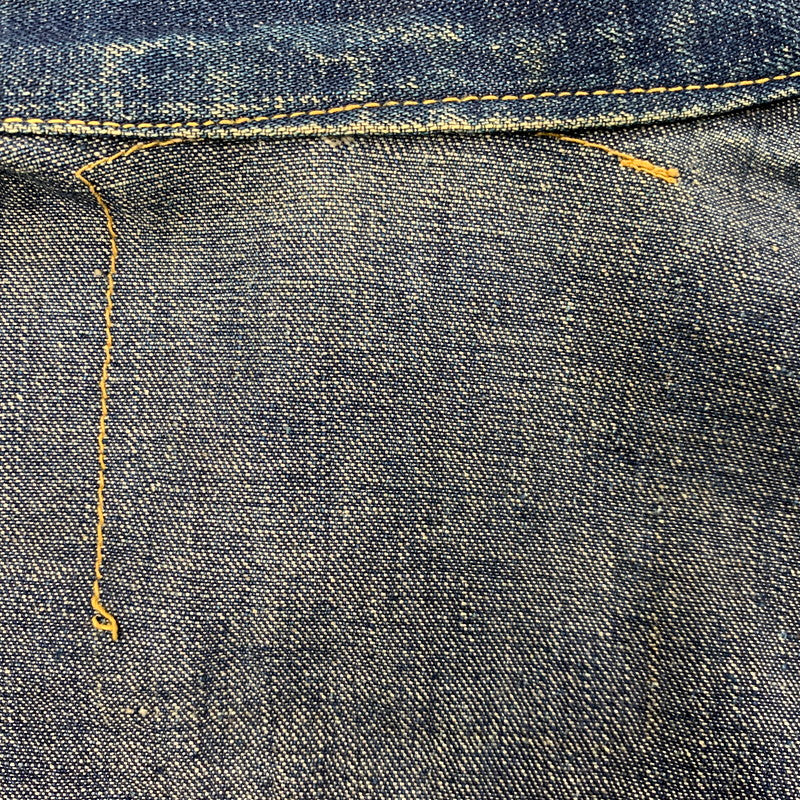 【中古品】【メンズ】 MONTGOMERY WARD モントゴメリー・ワード 月桂樹＆3連スター刻印ボタン 40S 101大戦 1POCKET 1ST DENIM JACKET デニムジャケット アウター 長袖 146-250512-ma-01-izu サイズ：不明 カラー：インディゴ 万代Net店