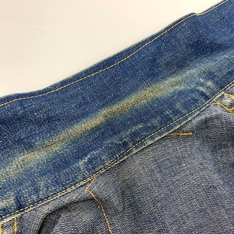 【中古品】【メンズ】 MONTGOMERY WARD モントゴメリー・ワード 月桂樹＆3連スター刻印ボタン 40S 101大戦 1POCKET 1ST DENIM JACKET デニムジャケット アウター 長袖 146-250512-ma-01-izu サイズ：不明 カラー：インディゴ 万代Net店