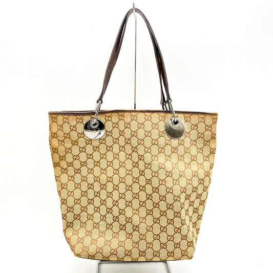 【現状渡し品】【レディース】 GUCCI グッチ 120836 GGキャンバス トートバッグ 鞄 カバン 180-250512-ma-16-izu カラー：茶系 万代Net店