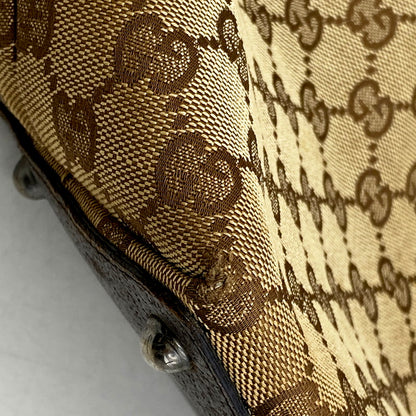 【現状渡し品】【レディース】 GUCCI グッチ 120836 GGキャンバス トートバッグ 鞄 カバン 180-250512-ma-16-izu カラー：茶系 万代Net店