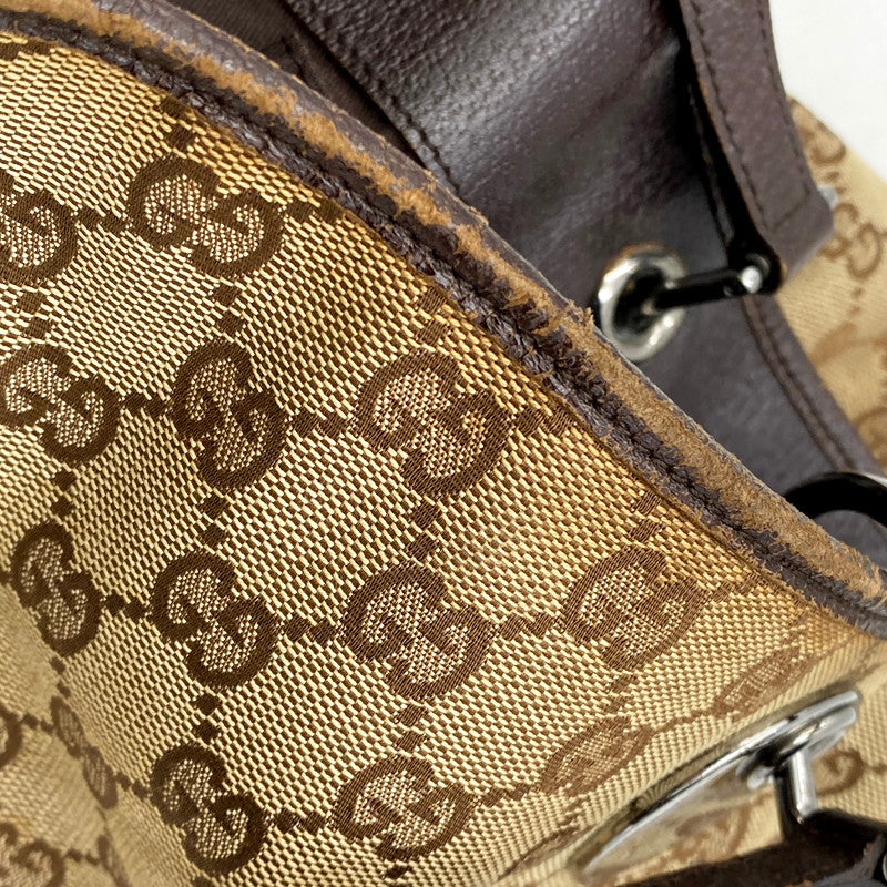 【現状渡し品】【レディース】 GUCCI グッチ 120836 GGキャンバス トートバッグ 鞄 カバン 180-250512-ma-16-izu カラー：茶系 万代Net店