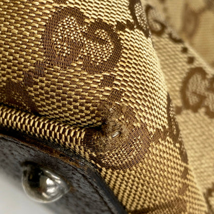 【現状渡し品】【レディース】 GUCCI グッチ 120836 GGキャンバス トートバッグ 鞄 カバン 180-250512-ma-16-izu カラー：茶系 万代Net店