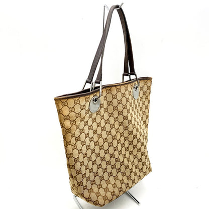 【現状渡し品】【レディース】 GUCCI グッチ 120836 GGキャンバス トートバッグ 鞄 カバン 180-250512-ma-16-izu カラー：茶系 万代Net店