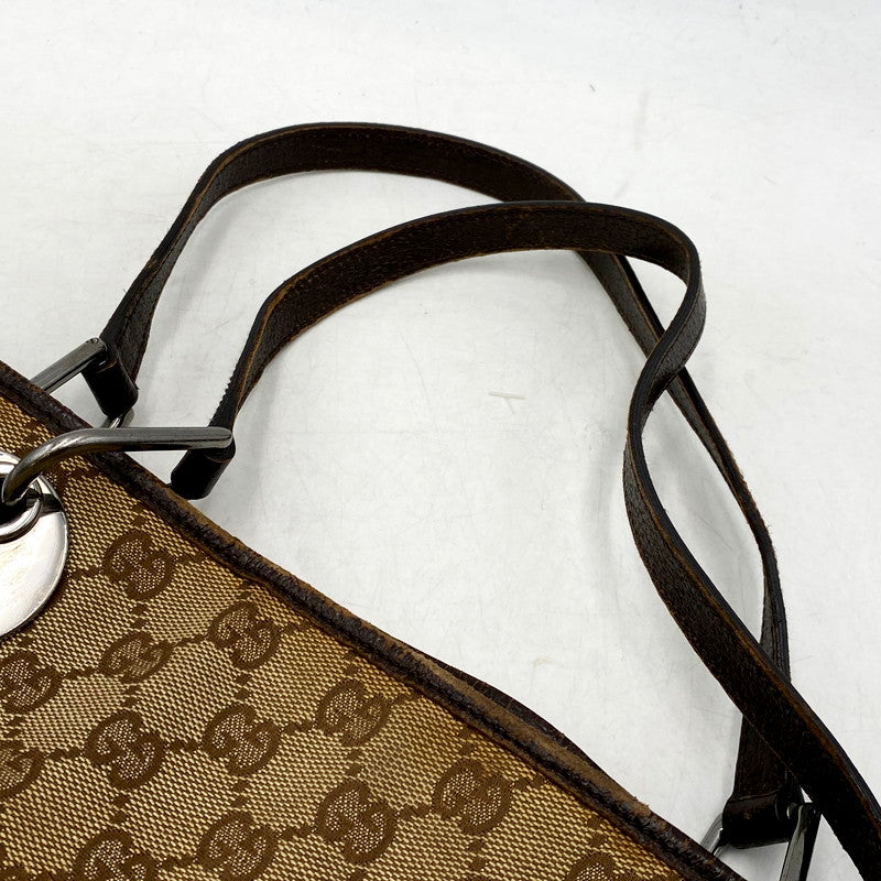 【現状渡し品】【レディース】 GUCCI グッチ 120836 GGキャンバス トートバッグ 鞄 カバン 180-250512-ma-16-izu カラー：茶系 万代Net店