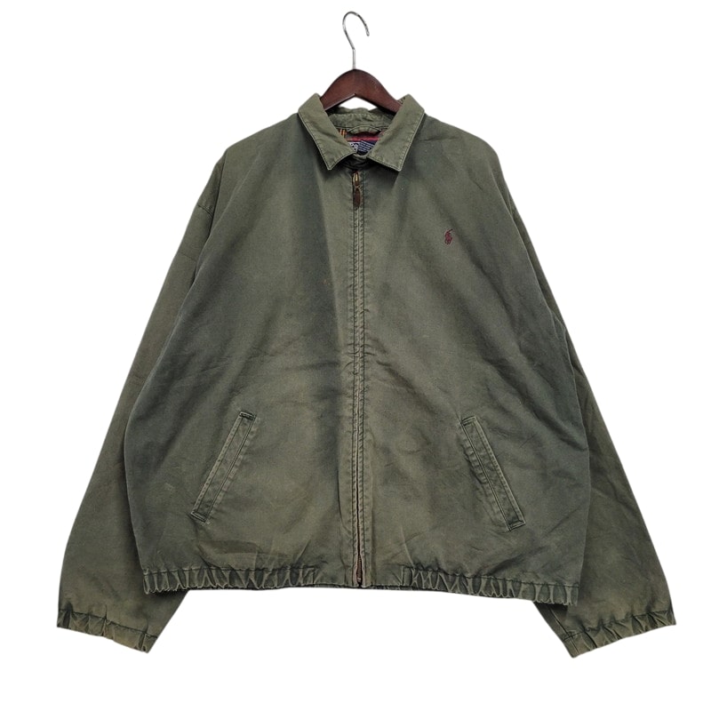 【現状渡し品】【メンズ】 Polo by Ralph Lauren ポロバイラルフローレン CHECK LINER SWINGTOP JACKET チェックライナー スイングトップ ジャケット アウター 146-250513-as-16-izu サイズ：XL カラー：グリーン 万代Net店