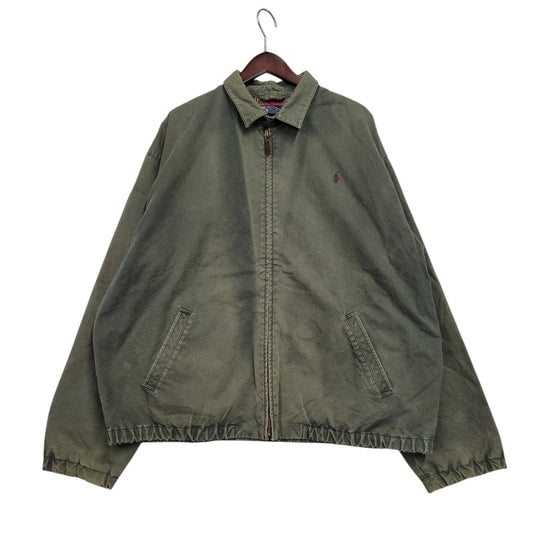 【現状渡し品】【メンズ】 Polo by Ralph Lauren ポロバイラルフローレン CHECK LINER SWINGTOP JACKET チェックライナー スイングトップ ジャケット アウター 146-250513-as-16-izu サイズ：XL カラー：グリーン 万代Net店