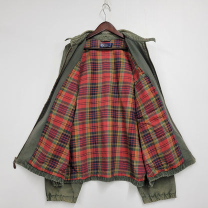 【現状渡し品】【メンズ】 Polo by Ralph Lauren ポロバイラルフローレン CHECK LINER SWINGTOP JACKET チェックライナー スイングトップ ジャケット アウター 146-250513-as-16-izu サイズ：XL カラー：グリーン 万代Net店