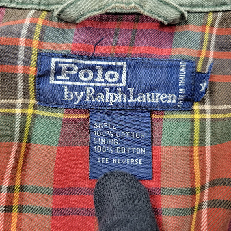 【現状渡し品】【メンズ】 Polo by Ralph Lauren ポロバイラルフローレン CHECK LINER SWINGTOP JACKET チェックライナー スイングトップ ジャケット アウター 146-250513-as-16-izu サイズ：XL カラー：グリーン 万代Net店