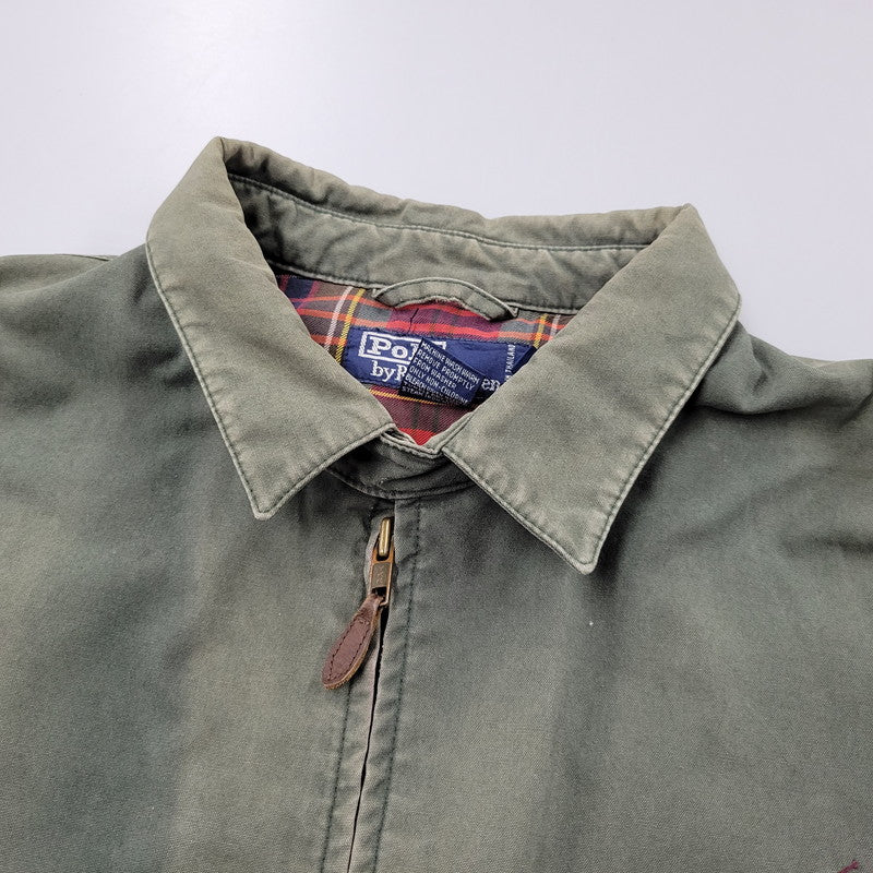 【現状渡し品】【メンズ】 Polo by Ralph Lauren ポロバイラルフローレン CHECK LINER SWINGTOP JACKET チェックライナー スイングトップ ジャケット アウター 146-250513-as-16-izu サイズ：XL カラー：グリーン 万代Net店