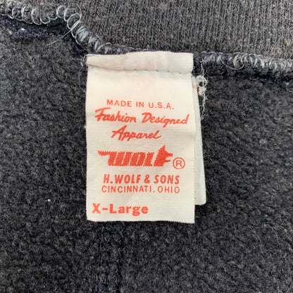 【中古品】【メンズ】 H.WOLF＆SONS エイチ・ウルフ・アンド・サンズ USA製 SWET PANTS 157-250710-rk-07-izu サイズ：XL カラー：ブラック 万代Net店