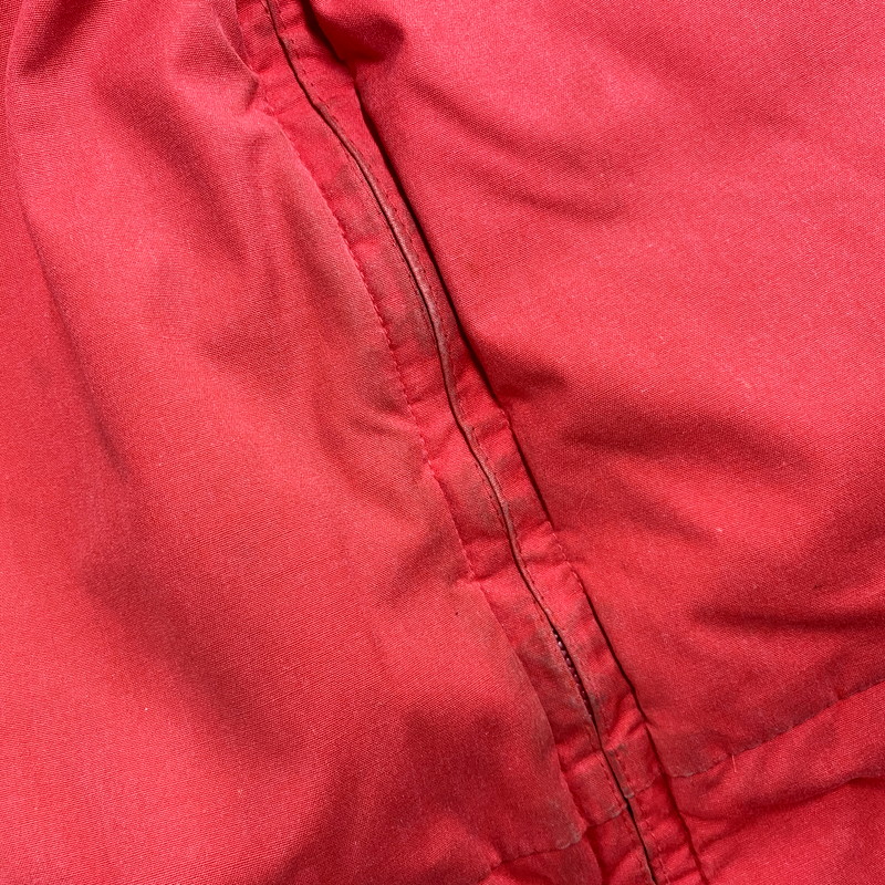 【現状渡し品】【メンズ】 GOOSE DOWN JACKET ダウンジャケット USA製 アウター 146-250513-ay-04-izu サイズ：M カラー：レッド 万代Net店