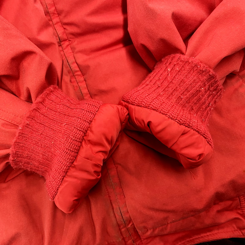 【現状渡し品】【メンズ】 GOOSE DOWN JACKET ダウンジャケット USA製 アウター 146-250513-ay-04-izu サイズ：M カラー：レッド 万代Net店