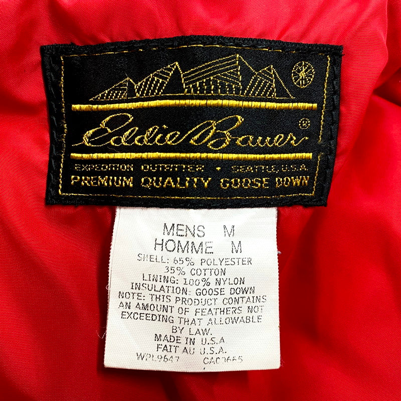 【現状渡し品】【メンズ】 GOOSE DOWN JACKET ダウンジャケット USA製 アウター 146-250513-ay-04-izu サイズ：M カラー：レッド 万代Net店
