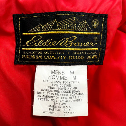 【現状渡し品】【メンズ】 GOOSE DOWN JACKET ダウンジャケット USA製 アウター 146-250513-ay-04-izu サイズ：M カラー：レッド 万代Net店