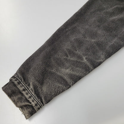 【現状渡し品】【メンズ】 Levi's リーバイス UNIVERSAL STUDIOS CHECK NEL LINER BLACK DENIM JACKET チェックネルライナー ブラックデニムジャケット 刻印527 USA製 アウター 146-250513-as-11-izu カラー：ブラック 万代Net店