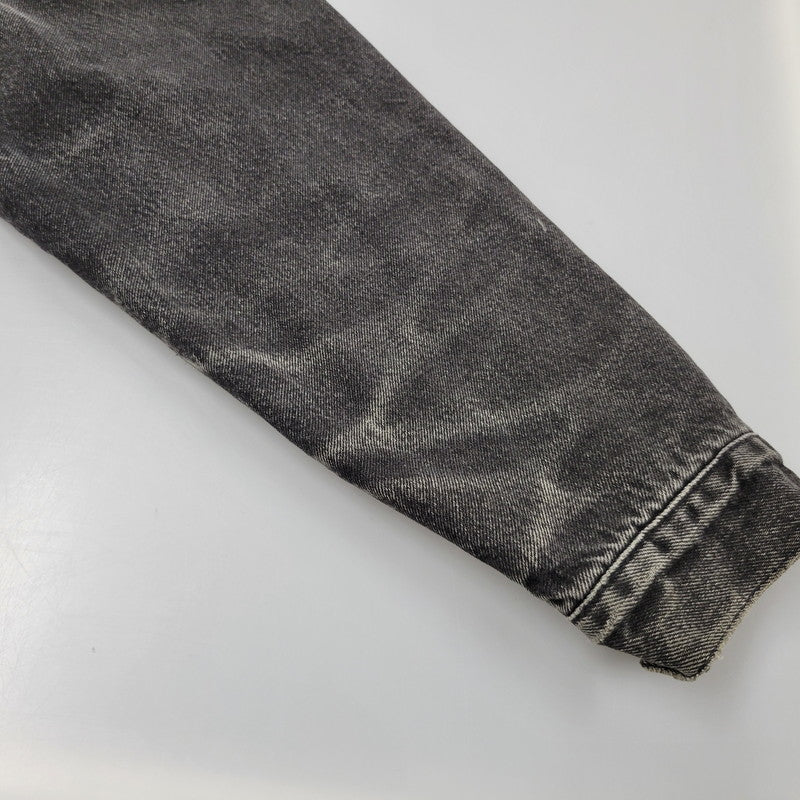 【現状渡し品】【メンズ】 Levi's リーバイス UNIVERSAL STUDIOS CHECK NEL LINER BLACK DENIM JACKET チェックネルライナー ブラックデニムジャケット 刻印527 USA製 アウター 146-250513-as-11-izu カラー：ブラック 万代Net店