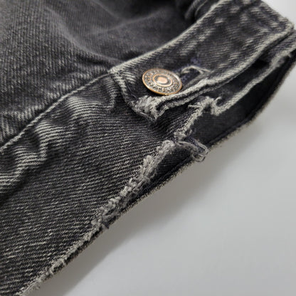 【現状渡し品】【メンズ】 Levi's リーバイス UNIVERSAL STUDIOS CHECK NEL LINER BLACK DENIM JACKET チェックネルライナー ブラックデニムジャケット 刻印527 USA製 アウター 146-250513-as-11-izu カラー：ブラック 万代Net店