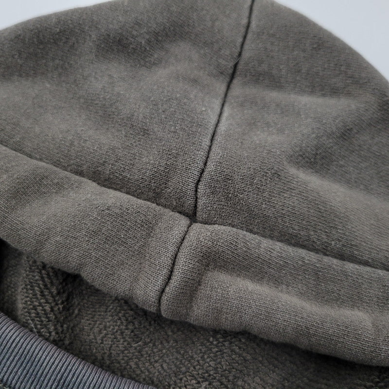 【現状渡し品】【メンズ】 DELUXEWARE デラックスウエア 前Vパチポケ後付けパーカー 長袖 トップス 145-250531-as-17-izu サイズ：M カラー：ブラウン系 万代Net店