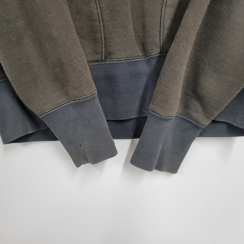 【現状渡し品】【メンズ】 DELUXEWARE デラックスウエア 前Vパチポケ後付けパーカー 長袖 トップス 145-250531-as-17-izu サイズ：M カラー：ブラウン系 万代Net店