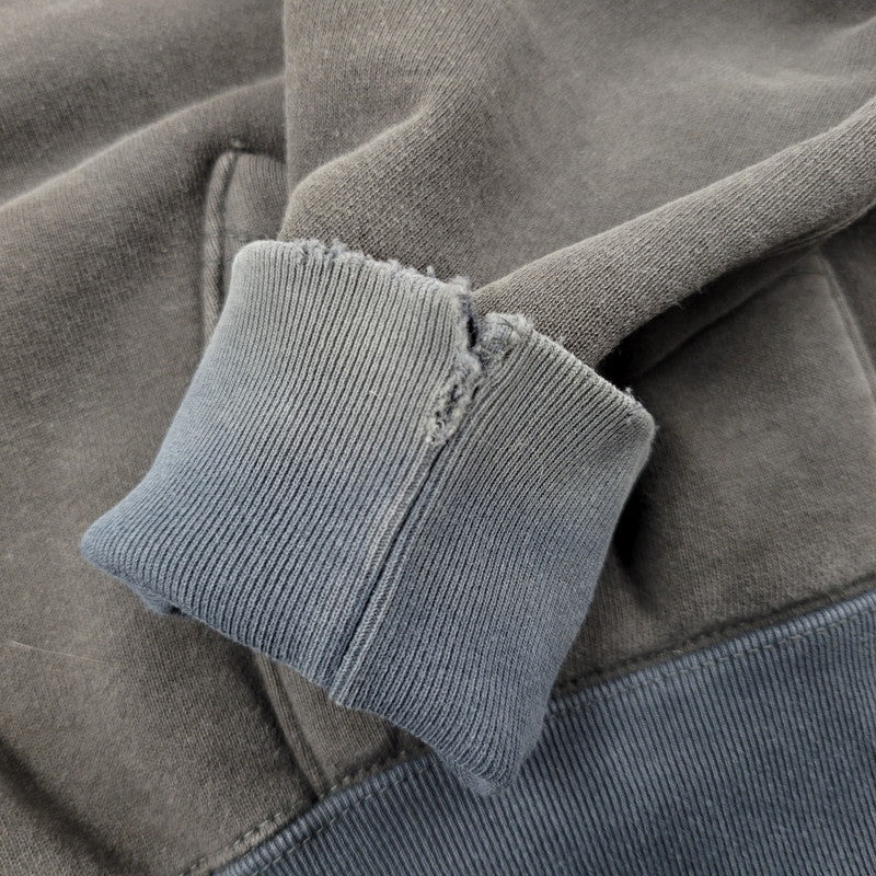 【現状渡し品】【メンズ】 DELUXEWARE デラックスウエア 前Vパチポケ後付けパーカー 長袖 トップス 145-250531-as-17-izu サイズ：M カラー：ブラウン系 万代Net店