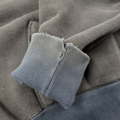 【現状渡し品】【メンズ】 DELUXEWARE デラックスウエア 前Vパチポケ後付けパーカー 長袖 トップス 145-250531-as-17-izu サイズ：M カラー：ブラウン系 万代Net店