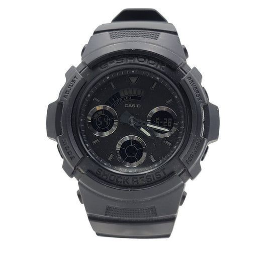 【中古品】【メンズ/レディース】 G-SHOCK ジーショック AW-590 SERIES AW-591BB AW-590シリーズ アナデジ 腕時計 196-250529-as-24-izu サイズ：52 × 46.4 × 14.9 mm カラー：ブラック 万代Net店