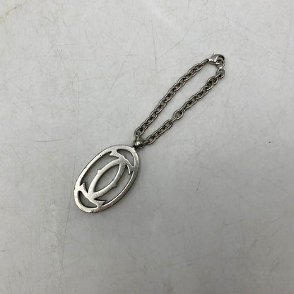 【中古品】【メンズ/レディース】 CARTIER カルティエ 2C CHARM KEY HOLDER チャーム キーホルダー 小物 182-250514-as-04-izu カラー：シルバー 万代Net店