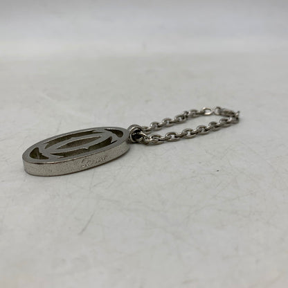【中古品】【メンズ/レディース】 CARTIER カルティエ 2C CHARM KEY HOLDER チャーム キーホルダー 小物 182-250514-as-04-izu カラー：シルバー 万代Net店