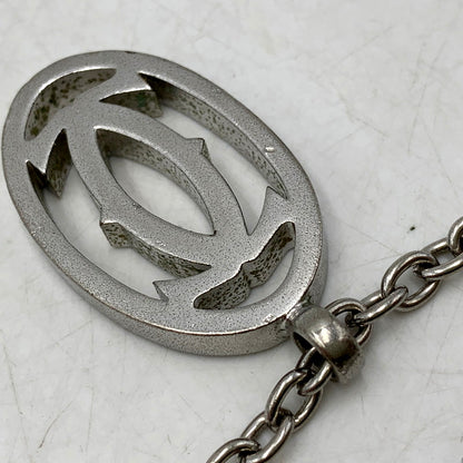 【中古品】【メンズ/レディース】 CARTIER カルティエ 2C CHARM KEY HOLDER チャーム キーホルダー 小物 182-250514-as-04-izu カラー：シルバー 万代Net店