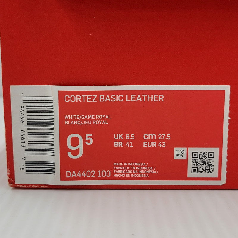 【中古品】【メンズ】 NIKE ナイキ CORTEZ BASIC LEATHER DA4402-100 コルテッツ ベーシック レザー スニーカー シューズ 靴 160-250513-as-19-izu サイズ：27.5cm カラー：WHITE/GAME ROYAL 万代Net店