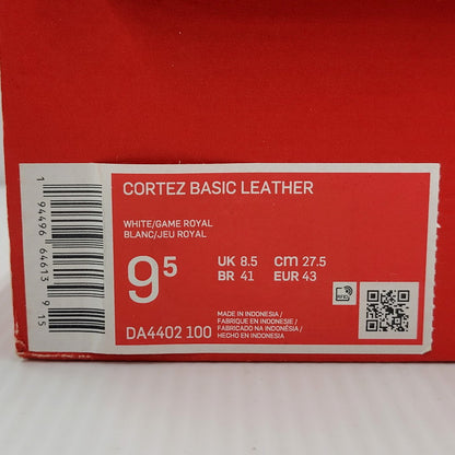 【中古品】【メンズ】 NIKE ナイキ CORTEZ BASIC LEATHER DA4402-100 コルテッツ ベーシック レザー スニーカー シューズ 靴 160-250513-as-19-izu サイズ：27.5cm カラー：WHITE/GAME ROYAL 万代Net店