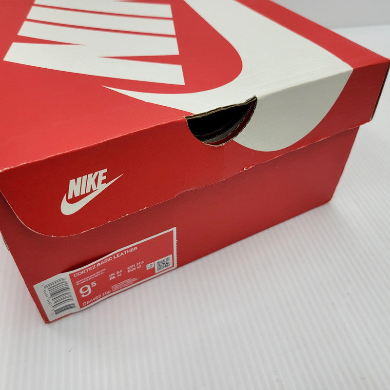 【中古品】【メンズ】 NIKE ナイキ CORTEZ BASIC LEATHER DA4402-100 コルテッツ ベーシック レザー スニーカー シューズ 靴 160-250513-as-19-izu サイズ：27.5cm カラー：WHITE/GAME ROYAL 万代Net店