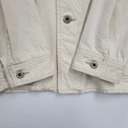 【中古品】【メンズ】 RED EAR レッドイヤー RIGID DENIM COVERALL リジッドデニムカバーオール ジャケット アウター 141-250514-as-20-izu サイズ：M カラー：ホワイト 万代Net店