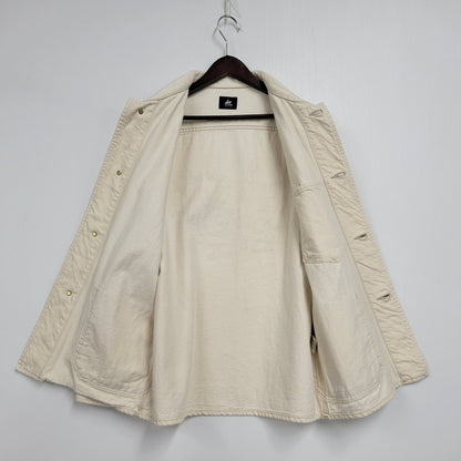 【中古品】【メンズ】 RED EAR レッドイヤー RIGID DENIM COVERALL リジッドデニムカバーオール ジャケット アウター 141-250514-as-20-izu サイズ：M カラー：ホワイト 万代Net店
