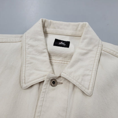 【中古品】【メンズ】 RED EAR レッドイヤー RIGID DENIM COVERALL リジッドデニムカバーオール ジャケット アウター 141-250514-as-20-izu サイズ：M カラー：ホワイト 万代Net店