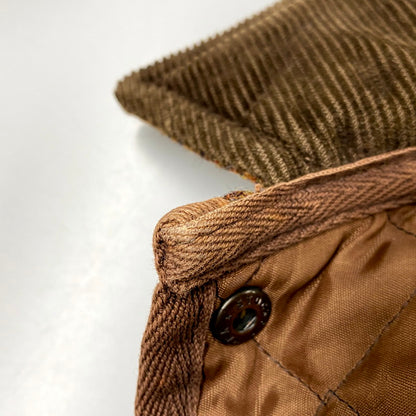 【中古品】【レディース】 スコットランド製 WOOL QUILTING JACKET ウールキルティングジャケット アウター 長袖 168-250515-ma-25-izu サイズ：S カラー：茶 万代Net店
