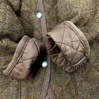 【中古品】【レディース】 スコットランド製 WOOL QUILTING JACKET ウールキルティングジャケット アウター 長袖 168-250515-ma-25-izu サイズ：S カラー：茶 万代Net店