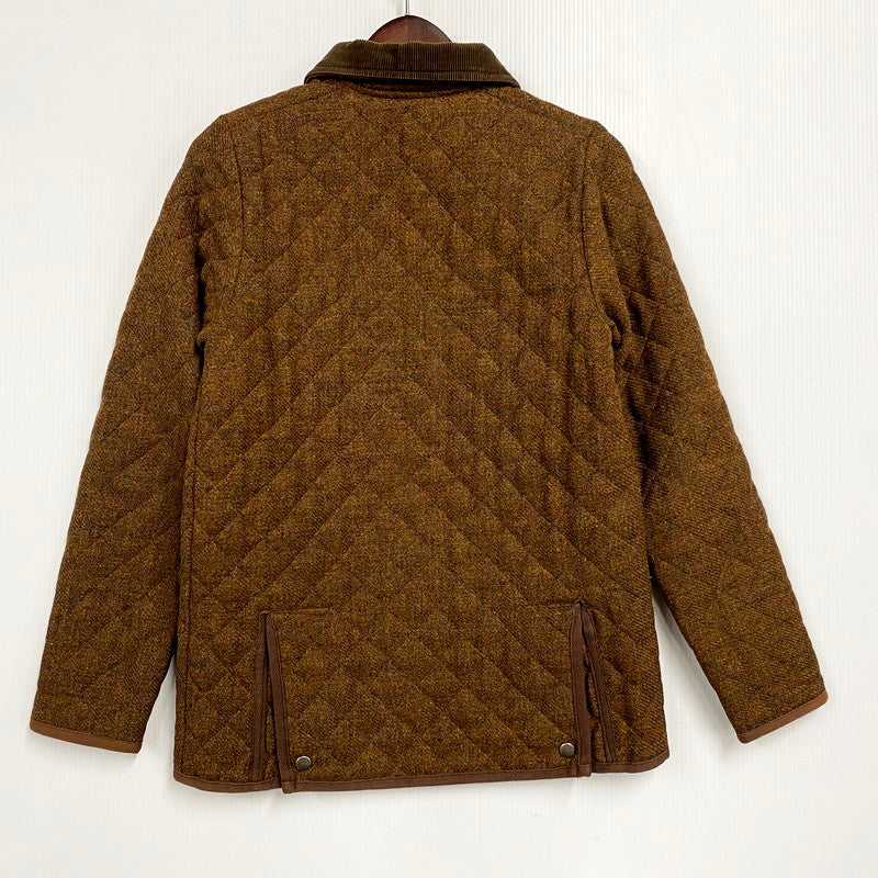 【中古品】【レディース】 スコットランド製 WOOL QUILTING JACKET ウールキルティングジャケット アウター 長袖 168-250515-ma-25-izu サイズ：S カラー：茶 万代Net店
