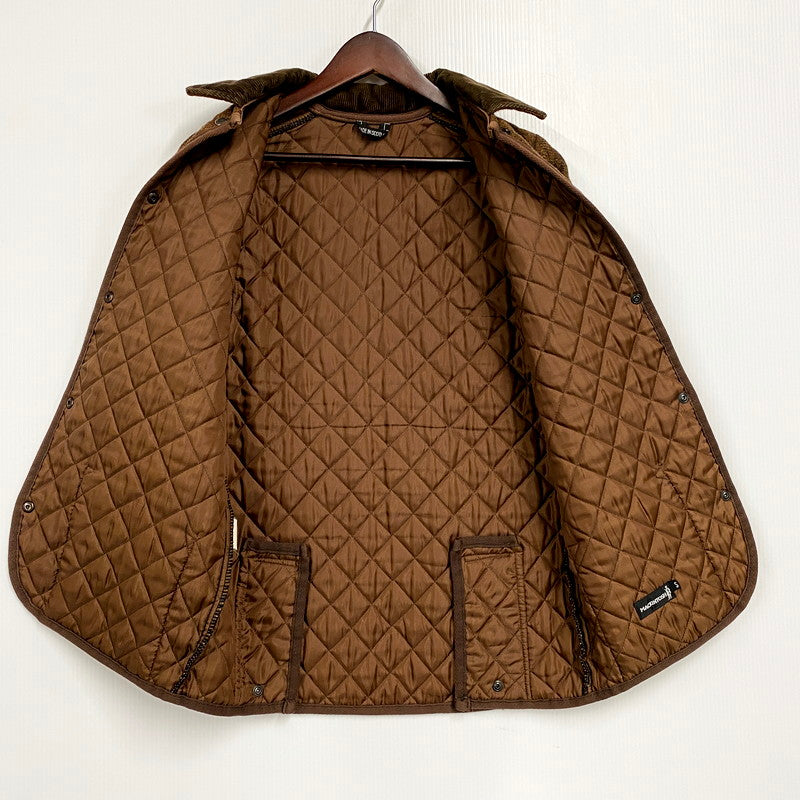【中古品】【レディース】 スコットランド製 WOOL QUILTING JACKET ウールキルティングジャケット アウター 長袖 168-250515-ma-25-izu サイズ：S カラー：茶 万代Net店