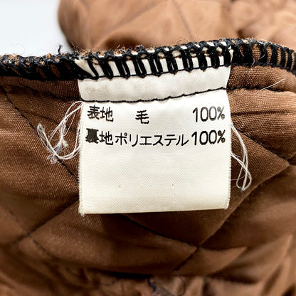【中古品】【レディース】 スコットランド製 WOOL QUILTING JACKET ウールキルティングジャケット アウター 長袖 168-250515-ma-25-izu サイズ：S カラー：茶 万代Net店