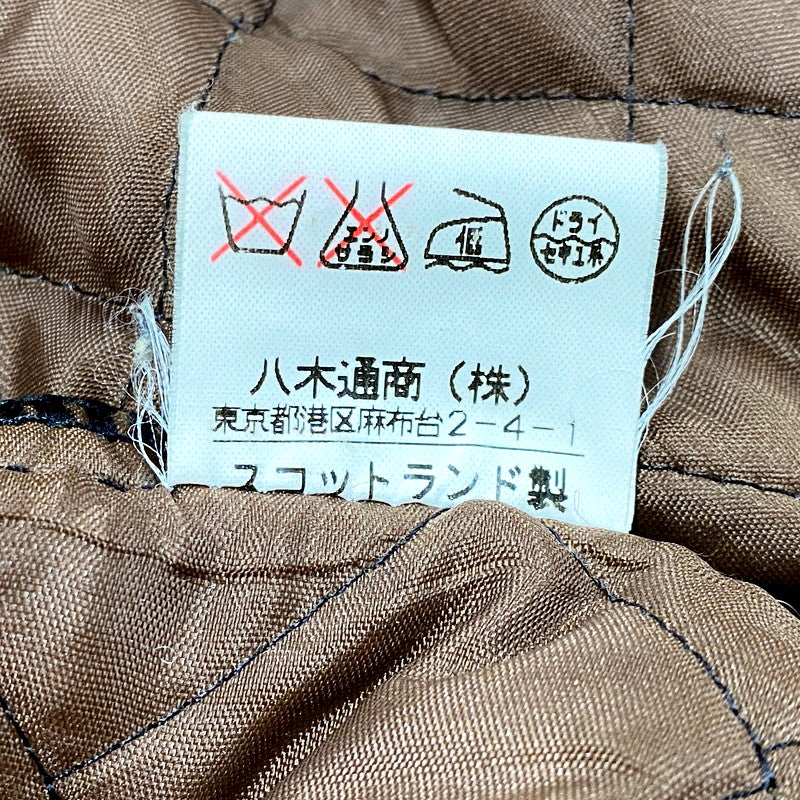 【中古品】【レディース】 スコットランド製 WOOL QUILTING JACKET ウールキルティングジャケット アウター 長袖 168-250515-ma-25-izu サイズ：S カラー：茶 万代Net店