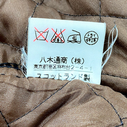 【中古品】【レディース】 スコットランド製 WOOL QUILTING JACKET ウールキルティングジャケット アウター 長袖 168-250515-ma-25-izu サイズ：S カラー：茶 万代Net店