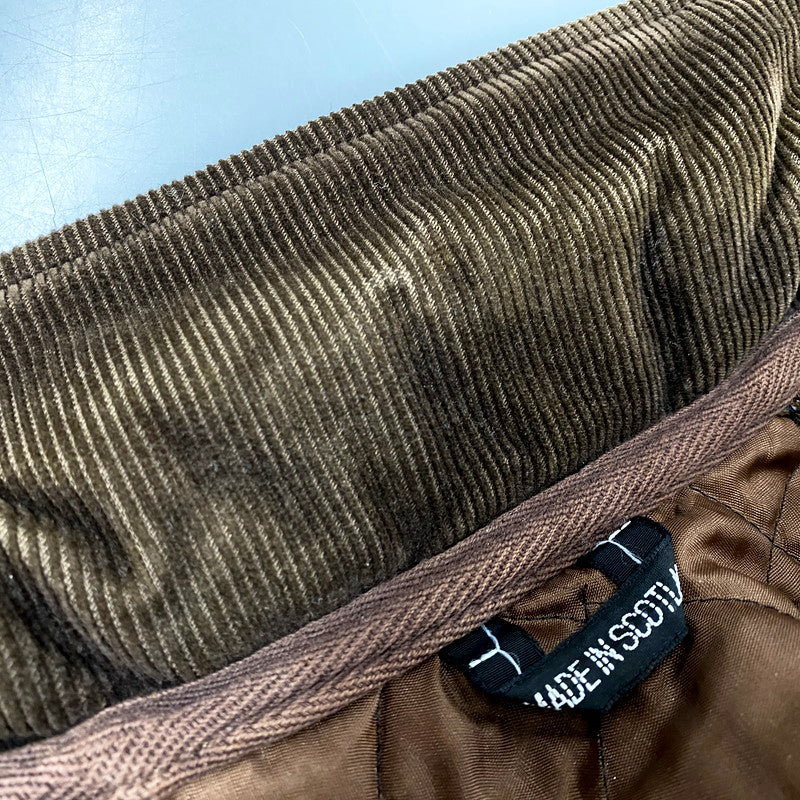 【中古品】【レディース】 スコットランド製 WOOL QUILTING JACKET ウールキルティングジャケット アウター 長袖 168-250515-ma-25-izu サイズ：S カラー：茶 万代Net店