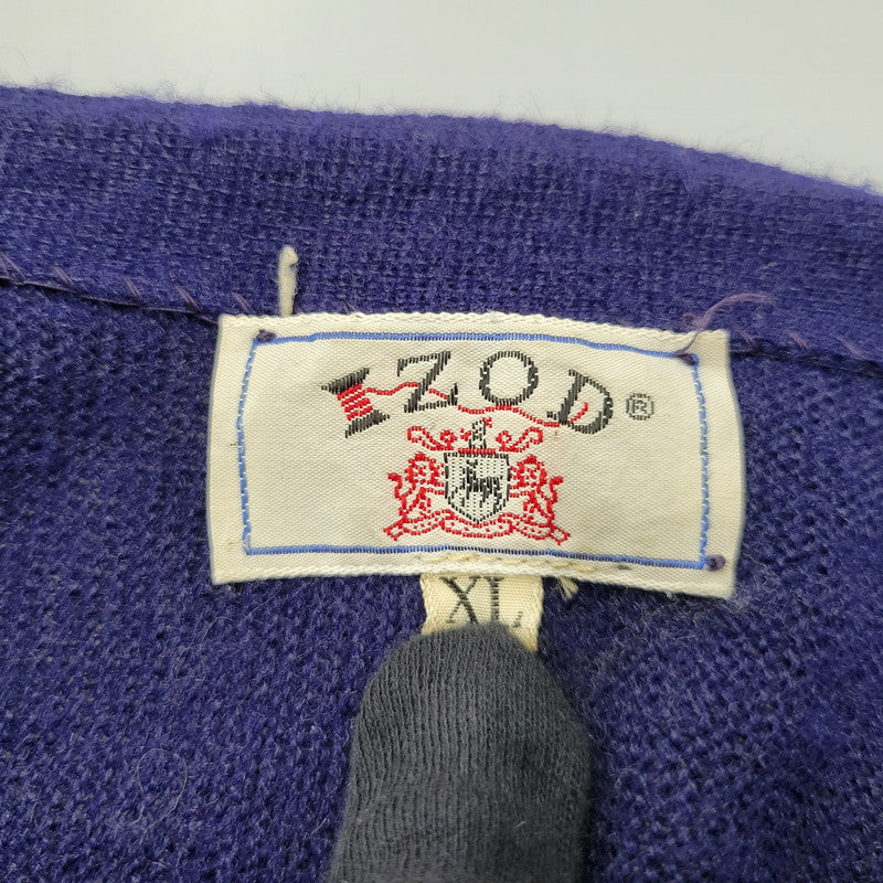 【現状渡し品】【メンズ】 IZOD アイゾッド ORLON CARDIGAN オーロン アクリル カーディガン トップス アウター 146-250722-rk-08-izu サイズ：XL カラー：ネイビー 万代Net店