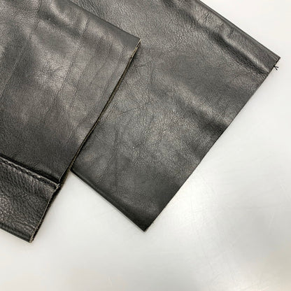 【中古品】【メンズ】 600 BLK USA製 IDEAL ZIP GENUINE STEERHIDE LEATHER PANTS イデアルジップ ジェニュインステアハイドレザーパンツ ズボン ボトムス 156-250515-ma-08-izu サイズ：26 カラー：黒 万代Net店