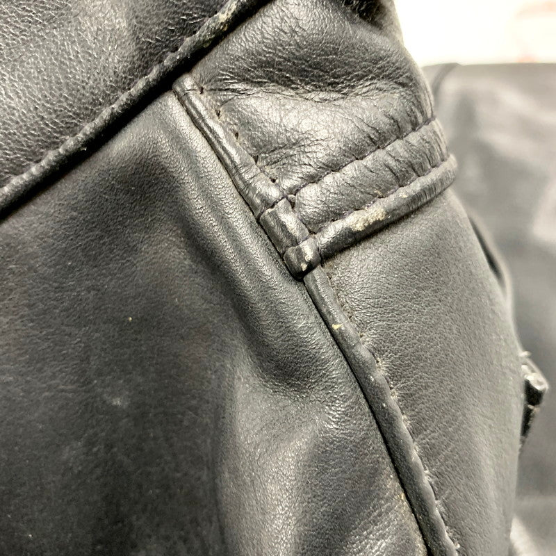 【中古品】【メンズ】 600 BLK USA製 IDEAL ZIP GENUINE STEERHIDE LEATHER PANTS イデアルジップ ジェニュインステアハイドレザーパンツ ズボン ボトムス 156-250515-ma-08-izu サイズ：26 カラー：黒 万代Net店